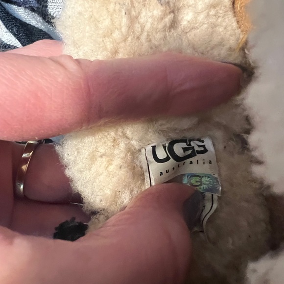 UGG 1757 Bettey Suede Leather Black Slip On Loafers Clogs Womens Size 7 - Picture 4 of 6